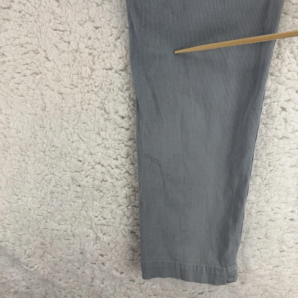Banana Republic Aiden Chino‎ Pants Mens 30x32 Blue Slim Fit Striped (30x30)